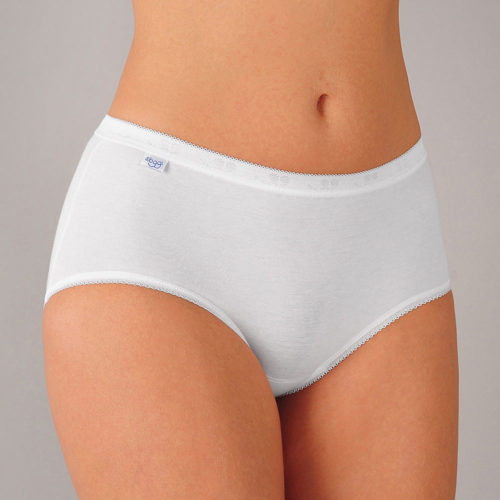 slip sloggy basic midi blanc