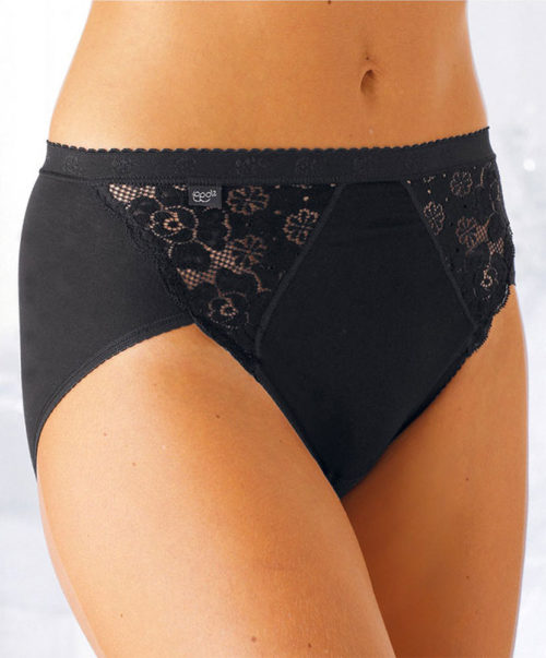 Slip Midi Sloggy Chic (lot de 4) - noir