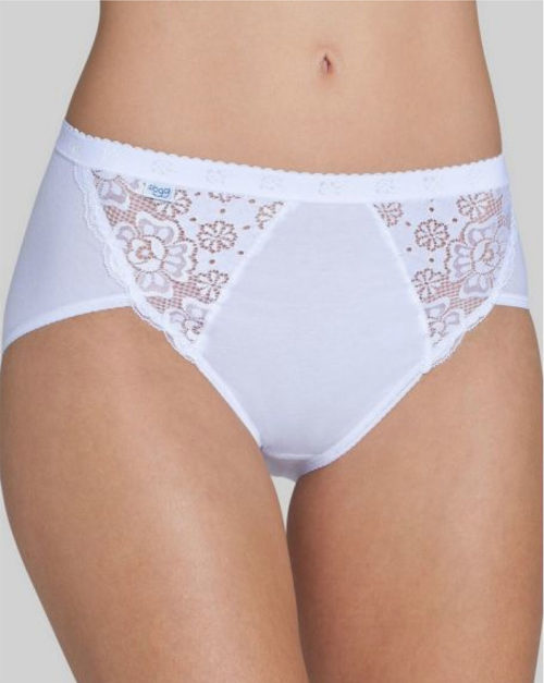 Slip Midi Sloggy Chic (lot de 4) - blanc