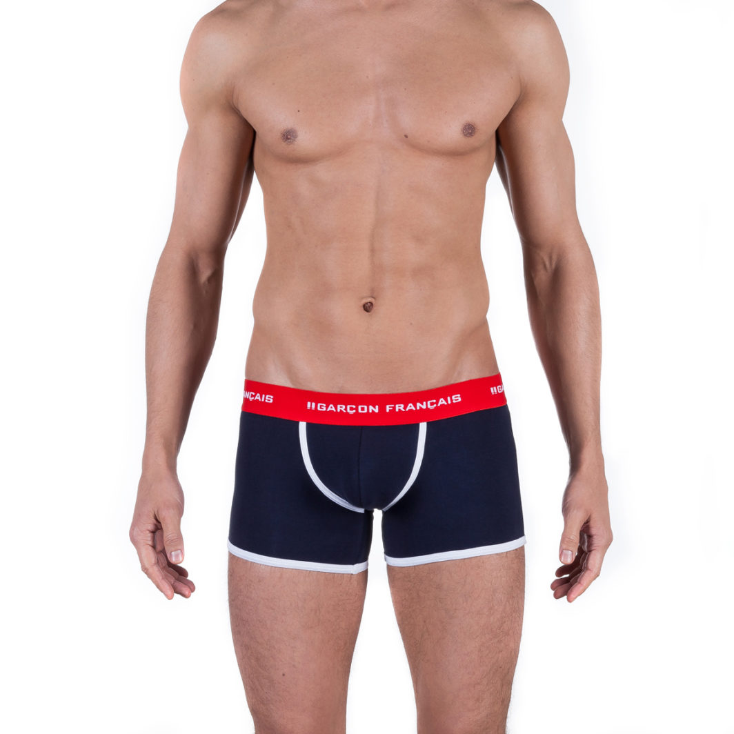 Boxer long garcon francais tricolore