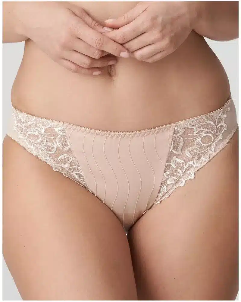 SLIP BRESILIEN DEAUVILLE CAFE AU LAIT FACE PORTE